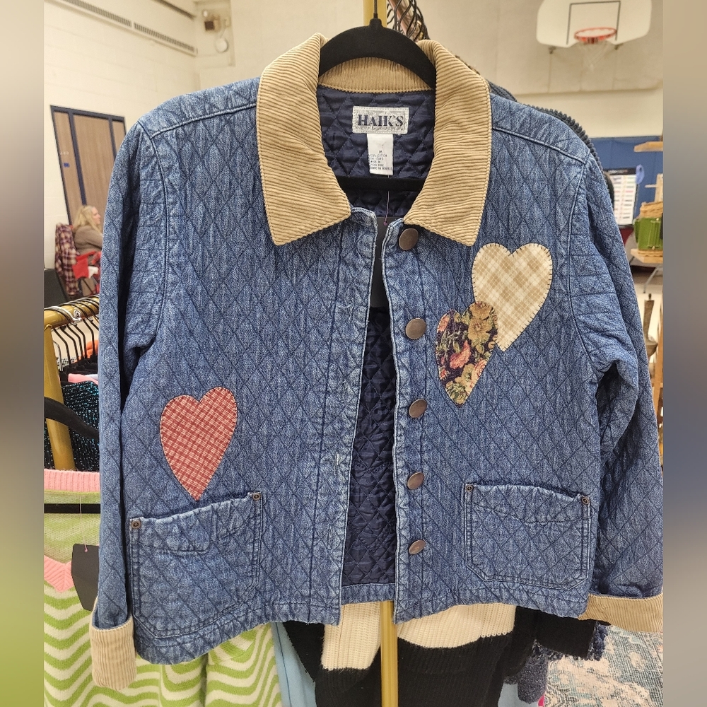 Vintage quilted denim jacket